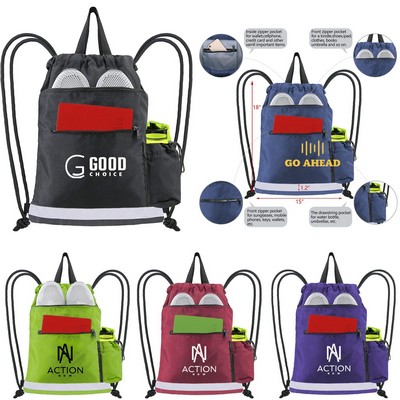 Sports Gym Drawstring Backpack
